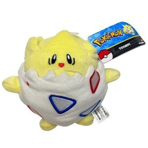 Tomy Pokémon Togepi Plush Baby Egg Anime 7”